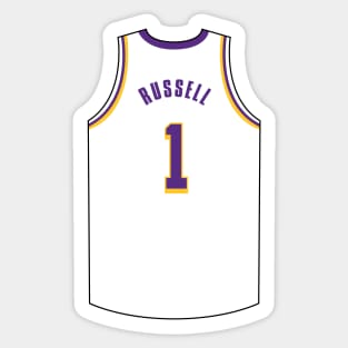 D'Angelo Russell Jersey White Qiangy Sticker